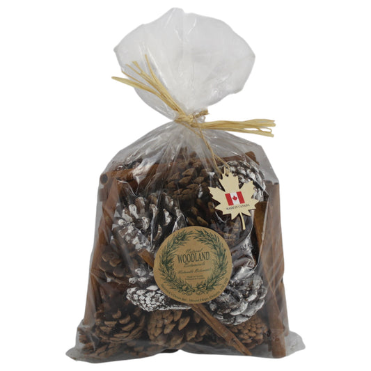 Mixed Natural Pods, White Wash Cones, & Cinnamon #3279