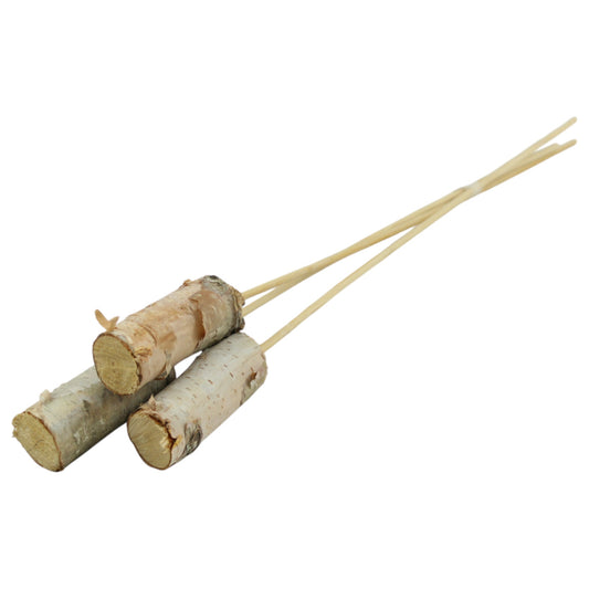 Birch log vertical on stem #1353