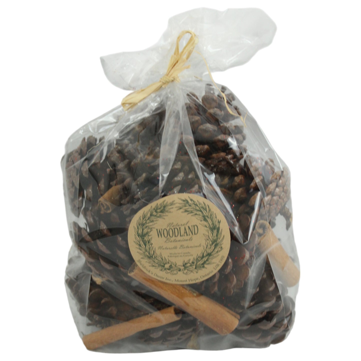 Pine cones and Cinnamon.                                                    (clear bag) #4840